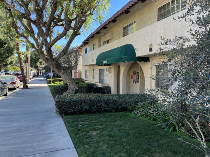 This apartment complex, located at 18424 Halstad St. in Northridge, sold for $9.1 million.